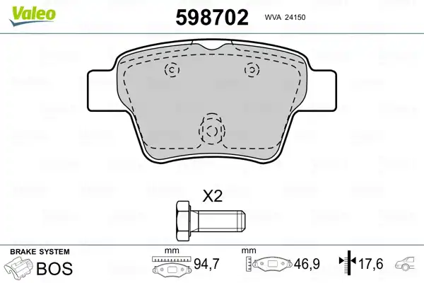 VALEO 598702