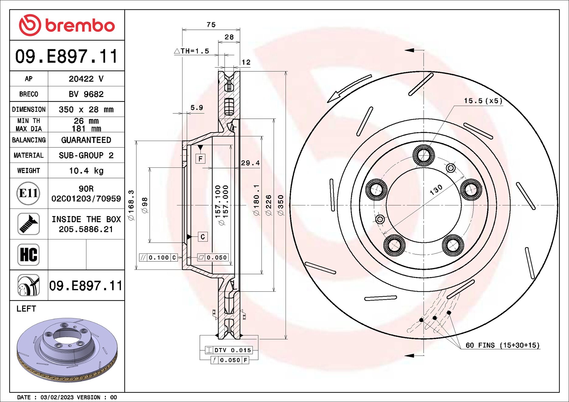 BREMBO 09.E897.11