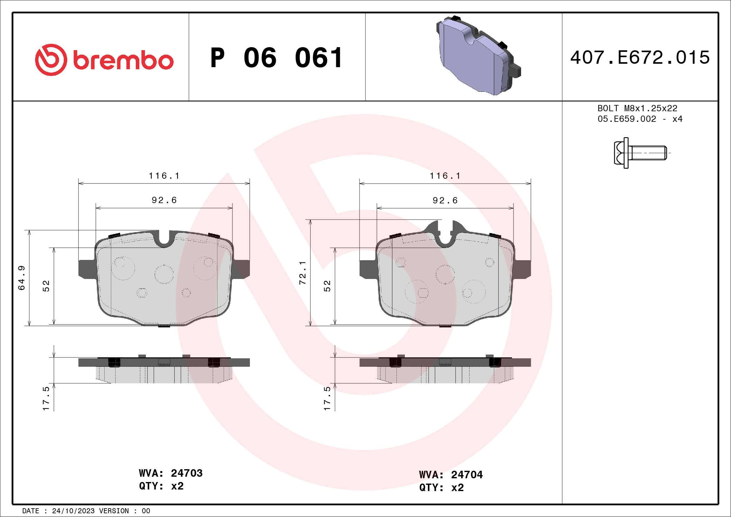 BREMBO P 06 061