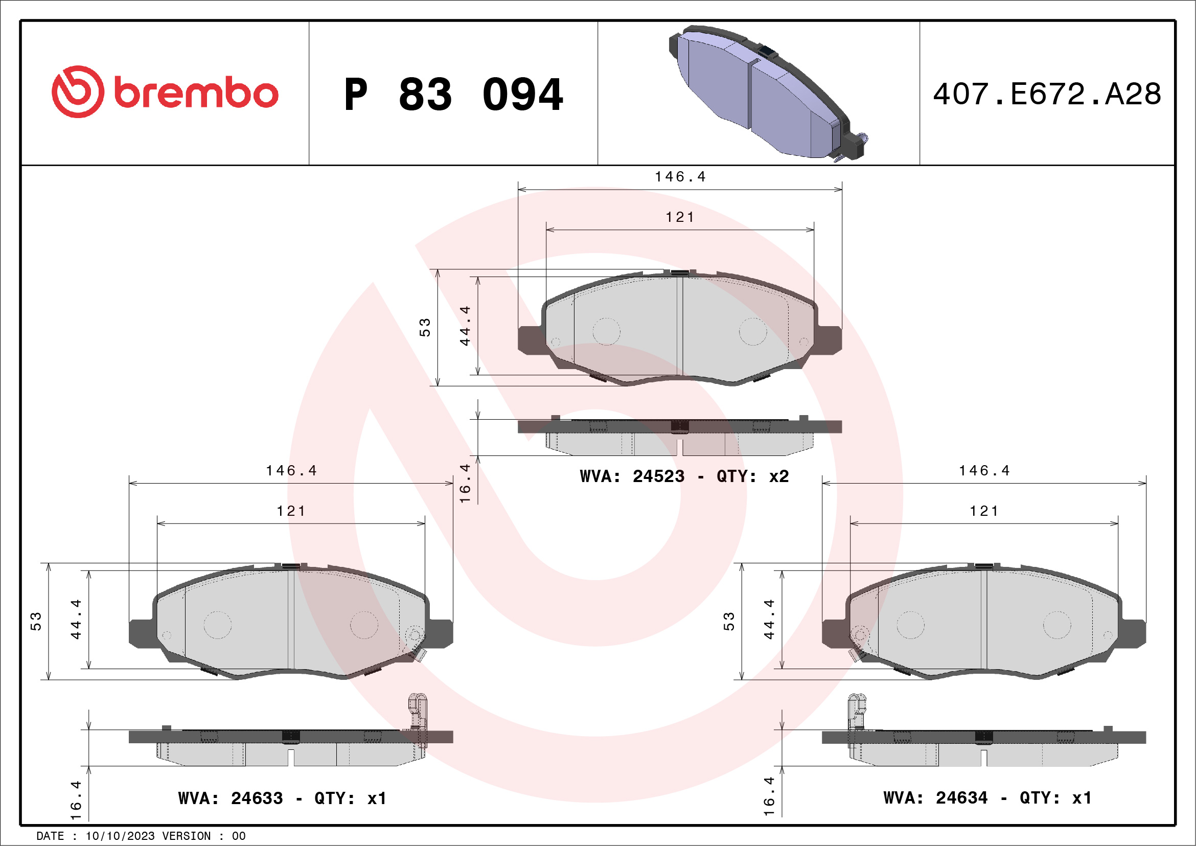 BREMBO P 83 094