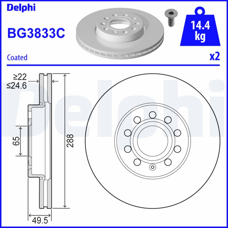 DELPHI BG3833-C