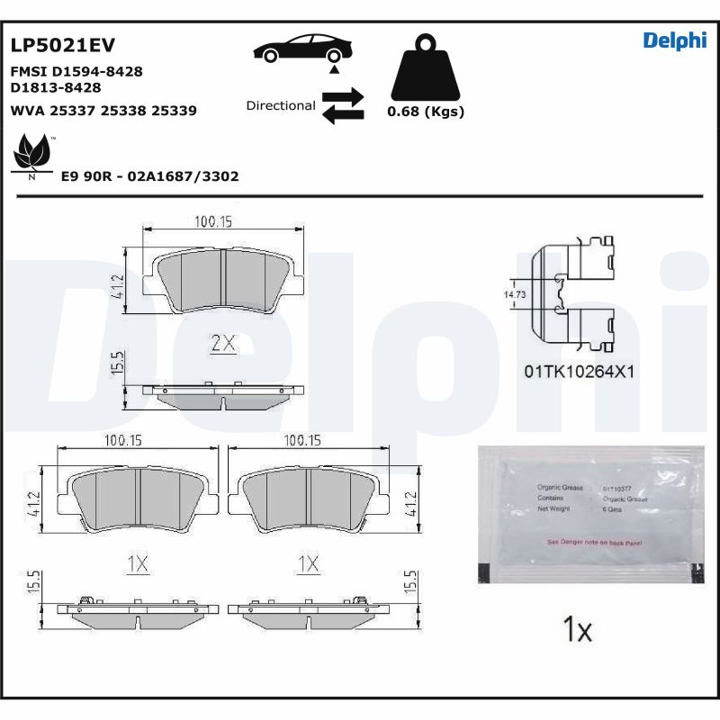 DELPHI LP5021EV