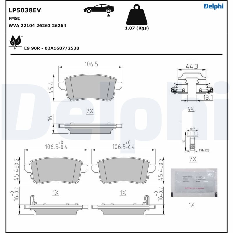 DELPHI LP5038EV