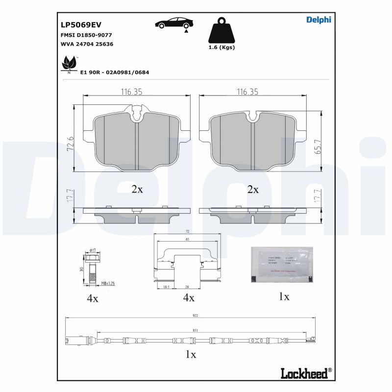 DELPHI LP5069EV