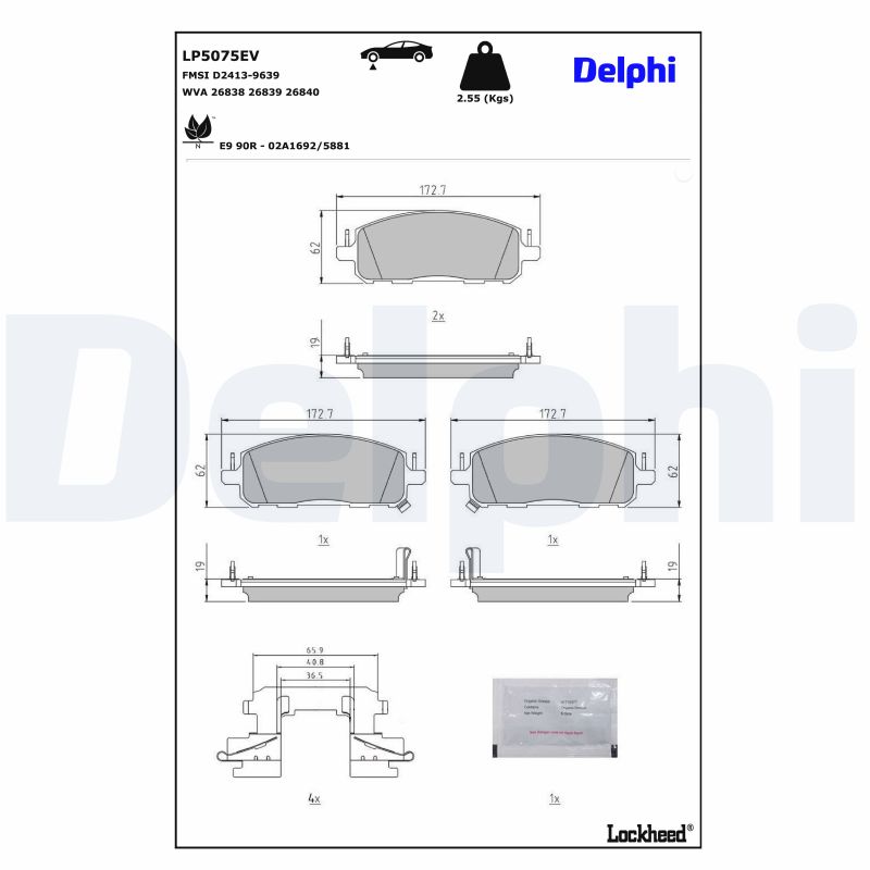 DELPHI LP5075EV