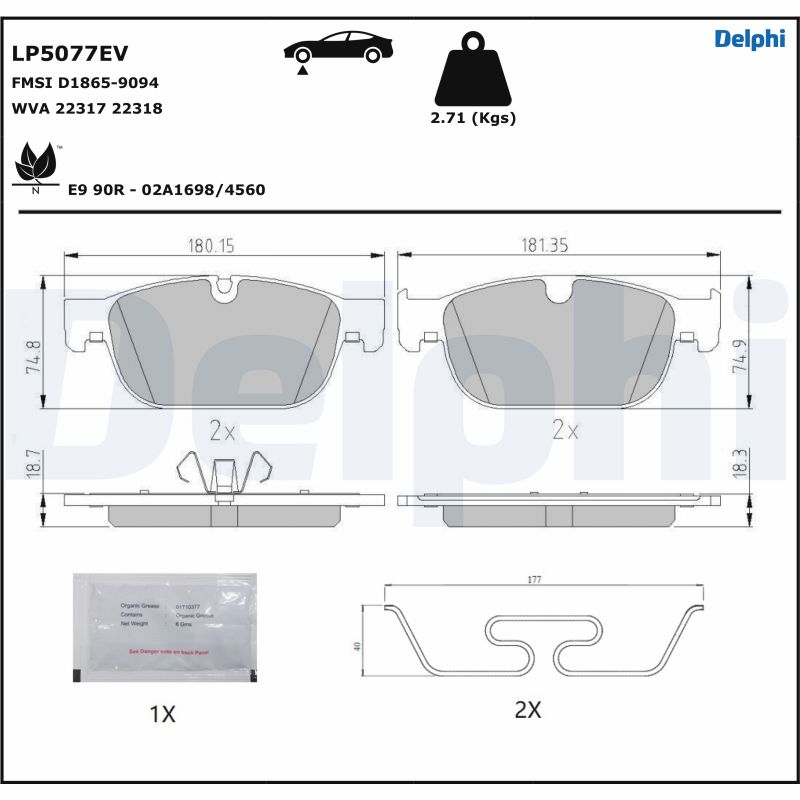 DELPHI LP5077EV