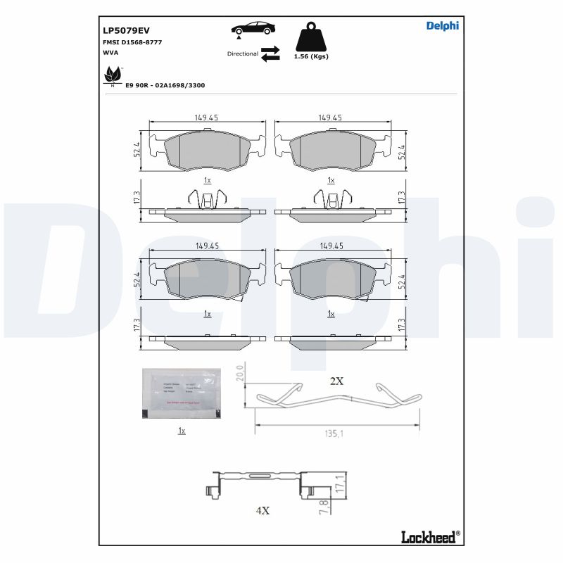 DELPHI LP5079EV